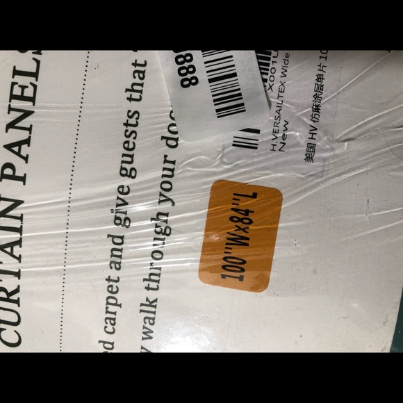 H. Versailtex 100”x84” window curtains - Picture 4 of 5